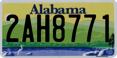 AL license plate 2AH8771