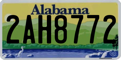 AL license plate 2AH8772