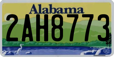AL license plate 2AH8773