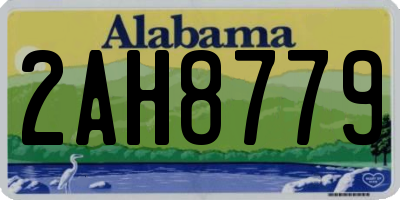 AL license plate 2AH8779