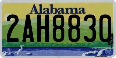 AL license plate 2AH8830