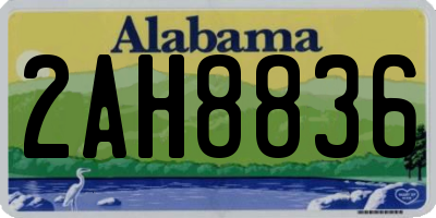 AL license plate 2AH8836