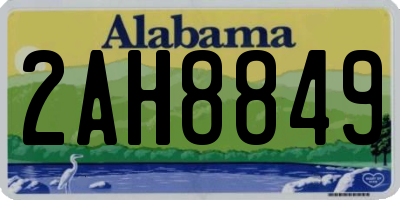 AL license plate 2AH8849