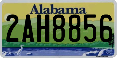 AL license plate 2AH8856