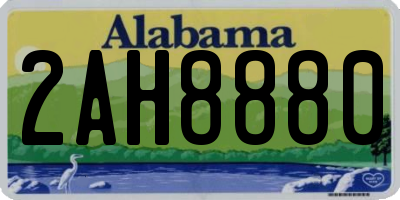 AL license plate 2AH8880