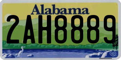 AL license plate 2AH8889