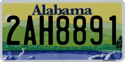 AL license plate 2AH8891