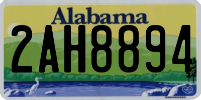 AL license plate 2AH8894