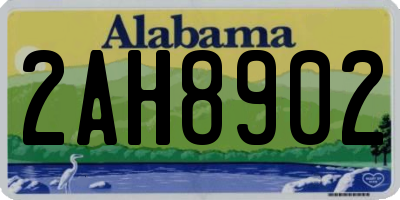 AL license plate 2AH8902