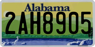 AL license plate 2AH8905
