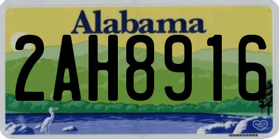 AL license plate 2AH8916
