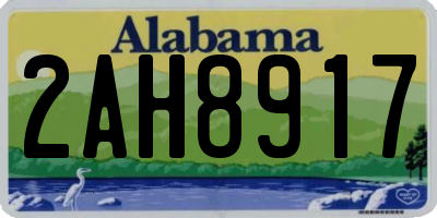 AL license plate 2AH8917