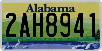 AL license plate 2AH8941