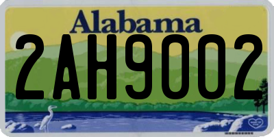 AL license plate 2AH9002