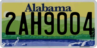 AL license plate 2AH9004