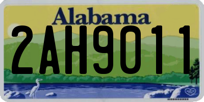 AL license plate 2AH9011