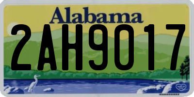 AL license plate 2AH9017