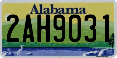 AL license plate 2AH9031