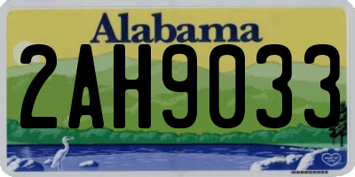 AL license plate 2AH9033