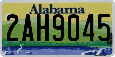 AL license plate 2AH9045