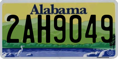 AL license plate 2AH9049