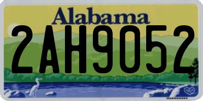 AL license plate 2AH9052
