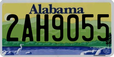 AL license plate 2AH9055