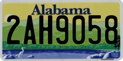 AL license plate 2AH9058