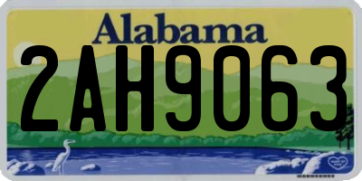 AL license plate 2AH9063