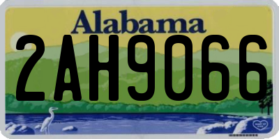 AL license plate 2AH9066