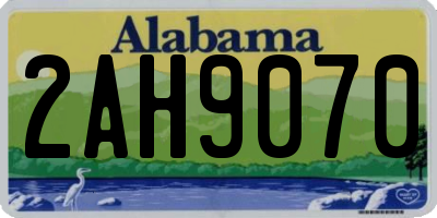 AL license plate 2AH9070