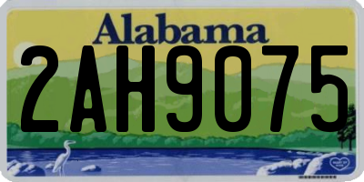 AL license plate 2AH9075
