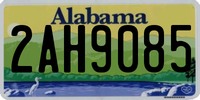 AL license plate 2AH9085