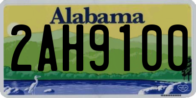 AL license plate 2AH9100