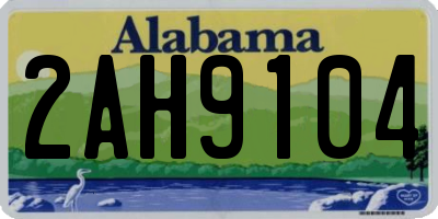 AL license plate 2AH9104