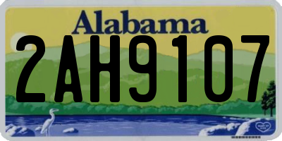 AL license plate 2AH9107