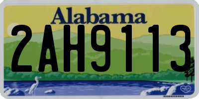 AL license plate 2AH9113
