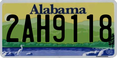AL license plate 2AH9118