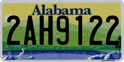 AL license plate 2AH9122