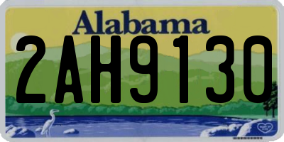 AL license plate 2AH9130
