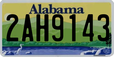 AL license plate 2AH9143