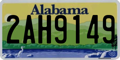 AL license plate 2AH9149
