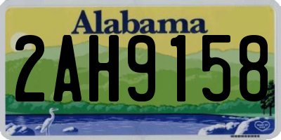 AL license plate 2AH9158