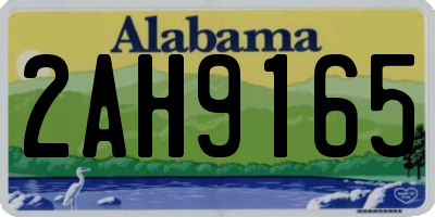 AL license plate 2AH9165