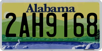 AL license plate 2AH9168
