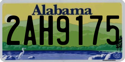 AL license plate 2AH9175