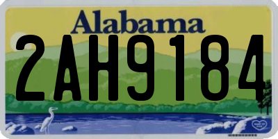 AL license plate 2AH9184