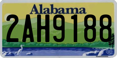 AL license plate 2AH9188