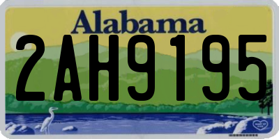 AL license plate 2AH9195