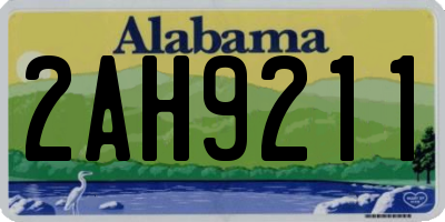 AL license plate 2AH9211